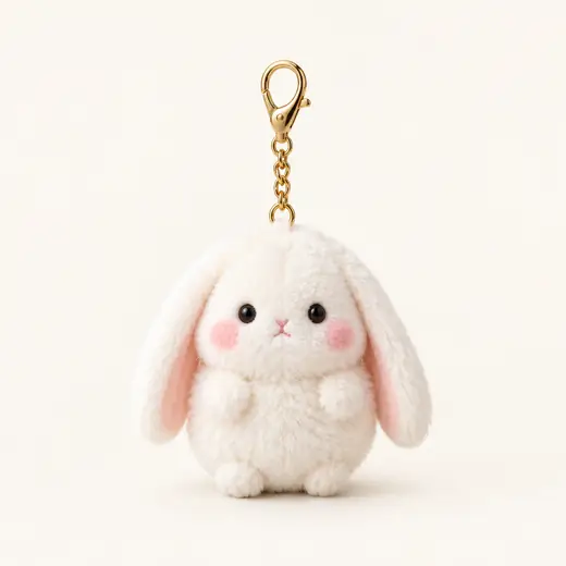 Bunny Plush Bag Charm