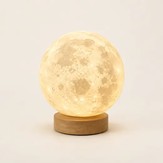 LED Moon Lamp, 15 cm